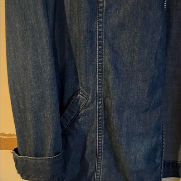 Karen Scott Plus Size Denim Jacket Zip Front Lightweight 1X - Picture 4 of 7